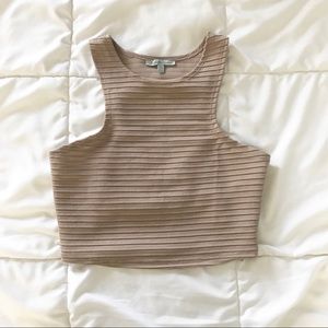 Beige Crop Top